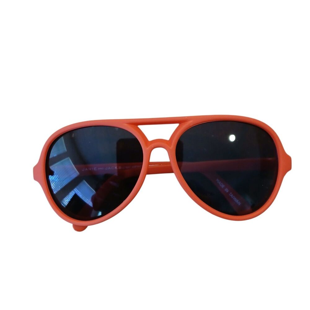 Janie and Jack Sunglasses Aviator Style Red Kids 0‎ To 2 Years Reflective Tinted